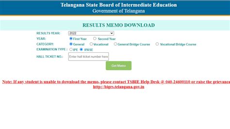 tsbie.cgg.gov.in 2022 results inter 1st year